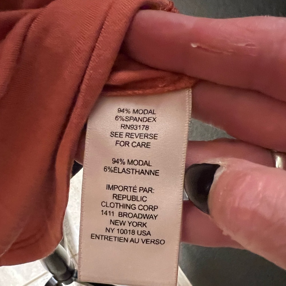 🧡NWT-PHILOSOPHY BURNT ORANGE SUPER CUTE BLOUSE SZ M🧡🧡 - Picture 3 of 9
